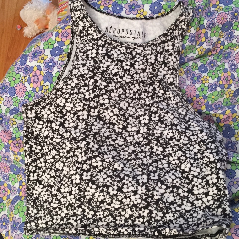 flowered crop top